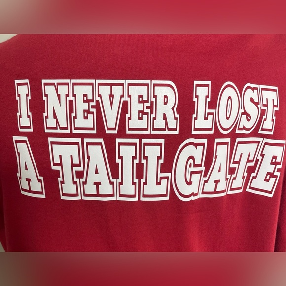 I Never Lost A Tailgate Short Sleeve Unisex T-shirt Game Day - Picture 1 of 5